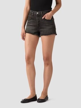 Levi's Black 501 Denim Shorts